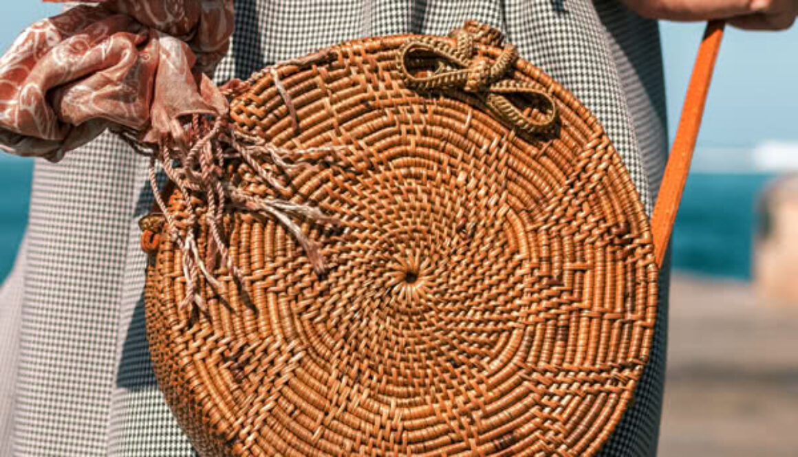 Bohemian Circle Rattan Bag